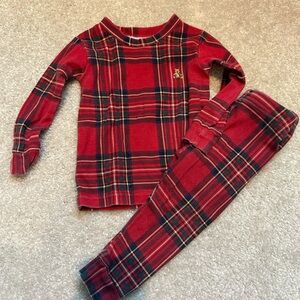 GAP Red Plaid Kids Pajama Set